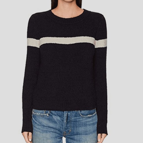 Vince single stripe pullover Clearance